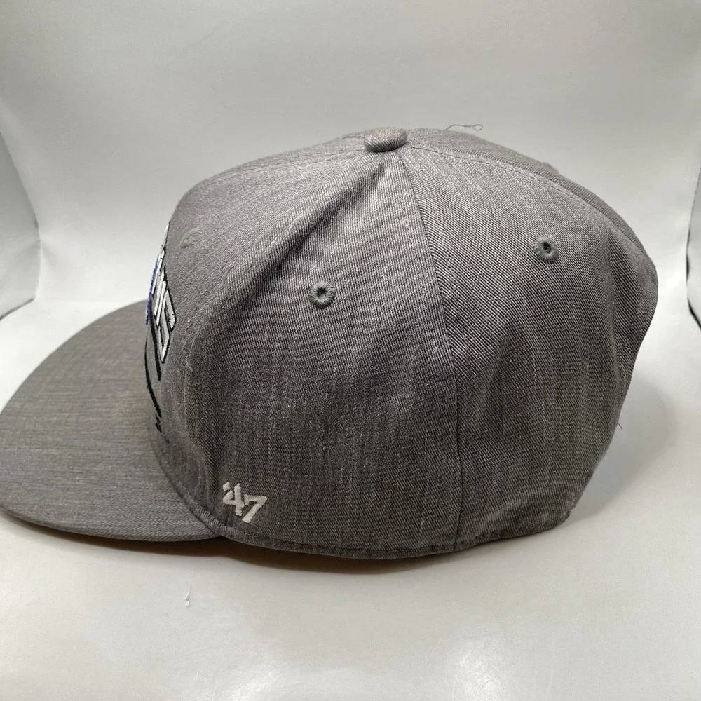 Memphis Tigers Hat 47‎ Brand Snapback Captain Gray Flat bill VGC Cleaned